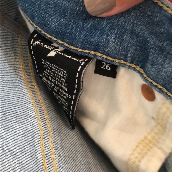 7 For All Mankind Split Hem Skinny Size 26 - Picture 6 of 6